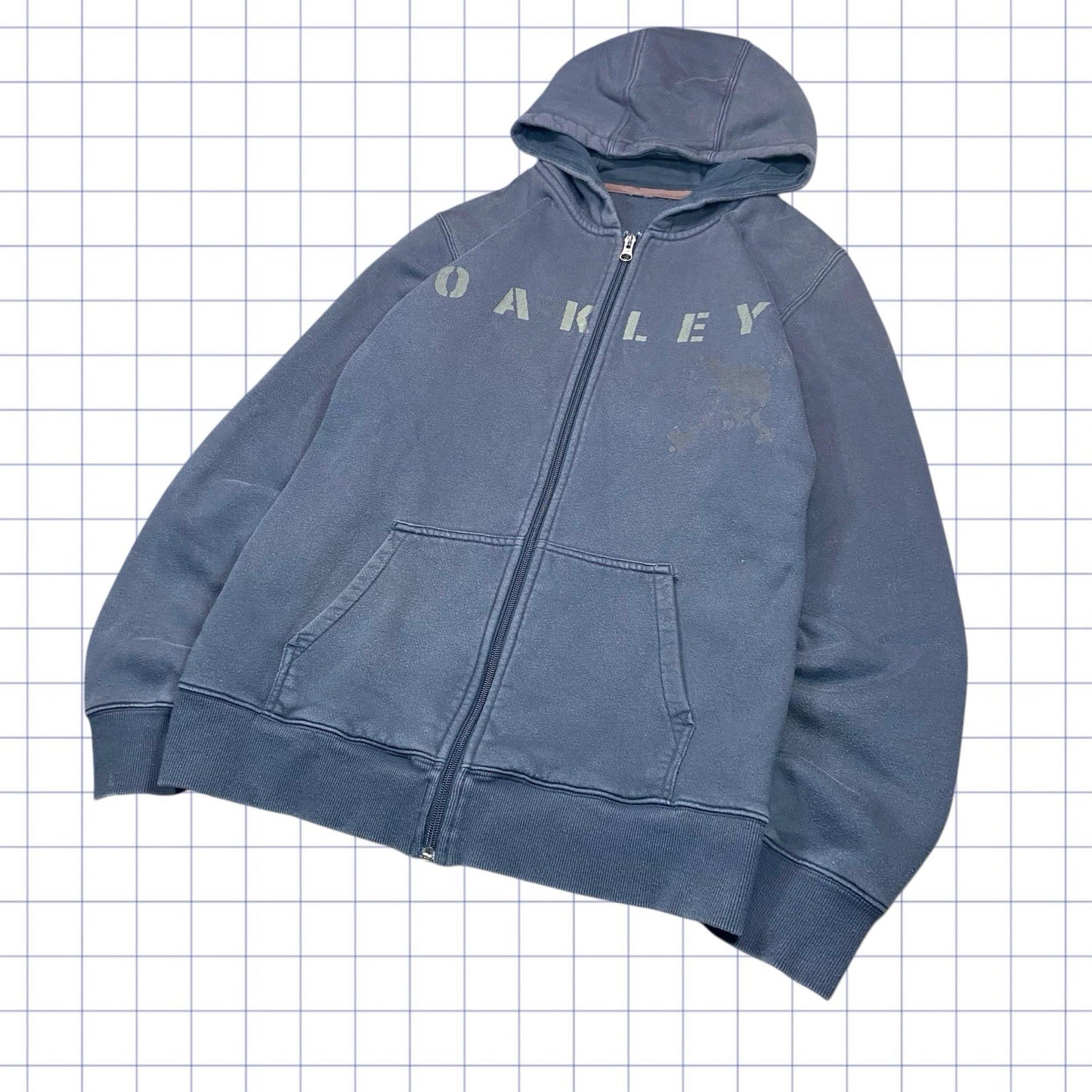 Vintage Oakley Skull Hoodie - S/M