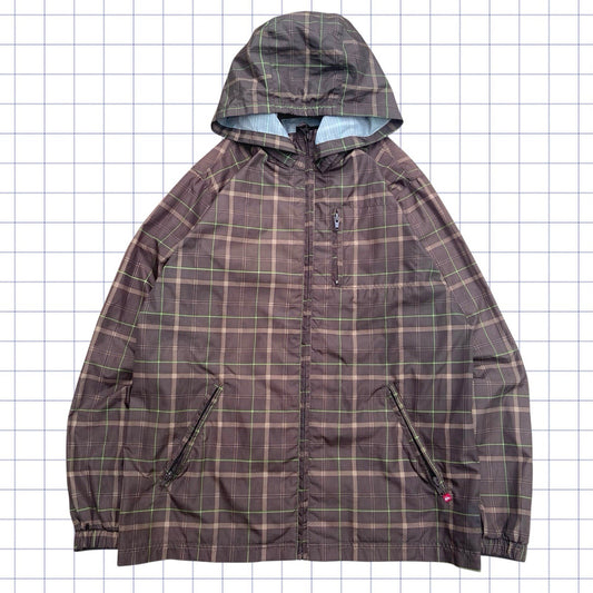 ヴィンテージ クイックシルバー チェック柄 ウィンドブレーカー - XS/S