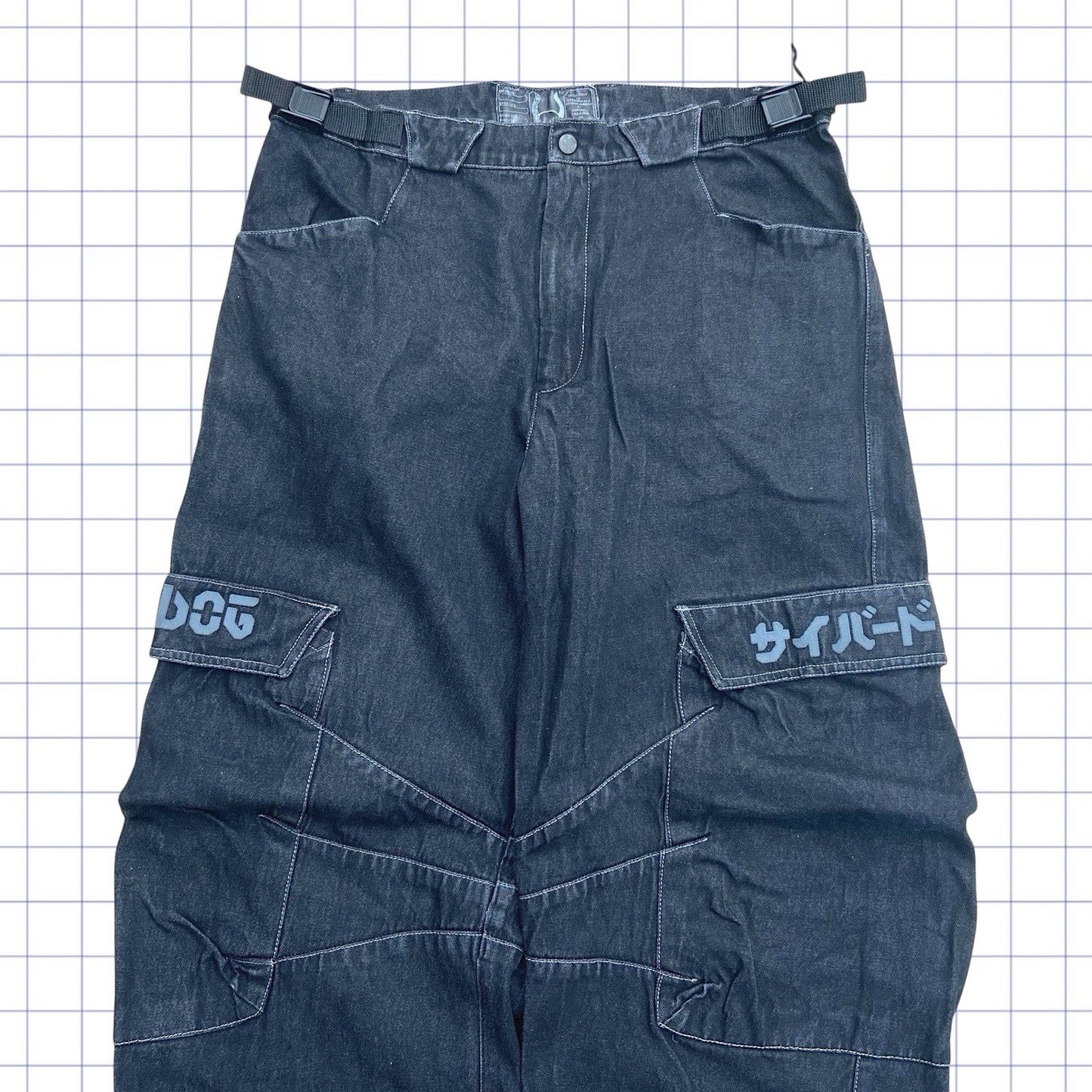 Jeans Cargo Cyberdog dos anos 90 - 34W