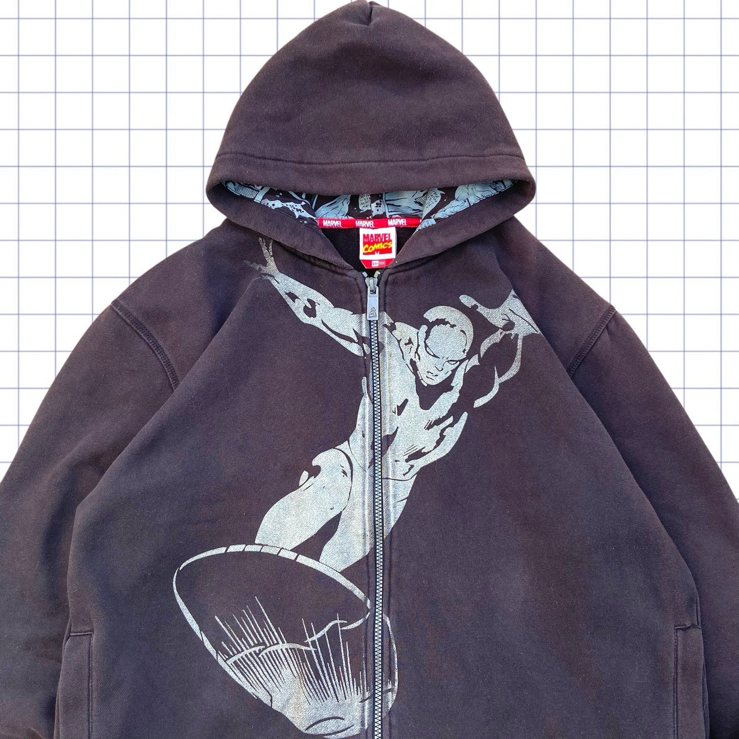 Vintage 2008 Marvel SIlver Surfer Hoodie - L