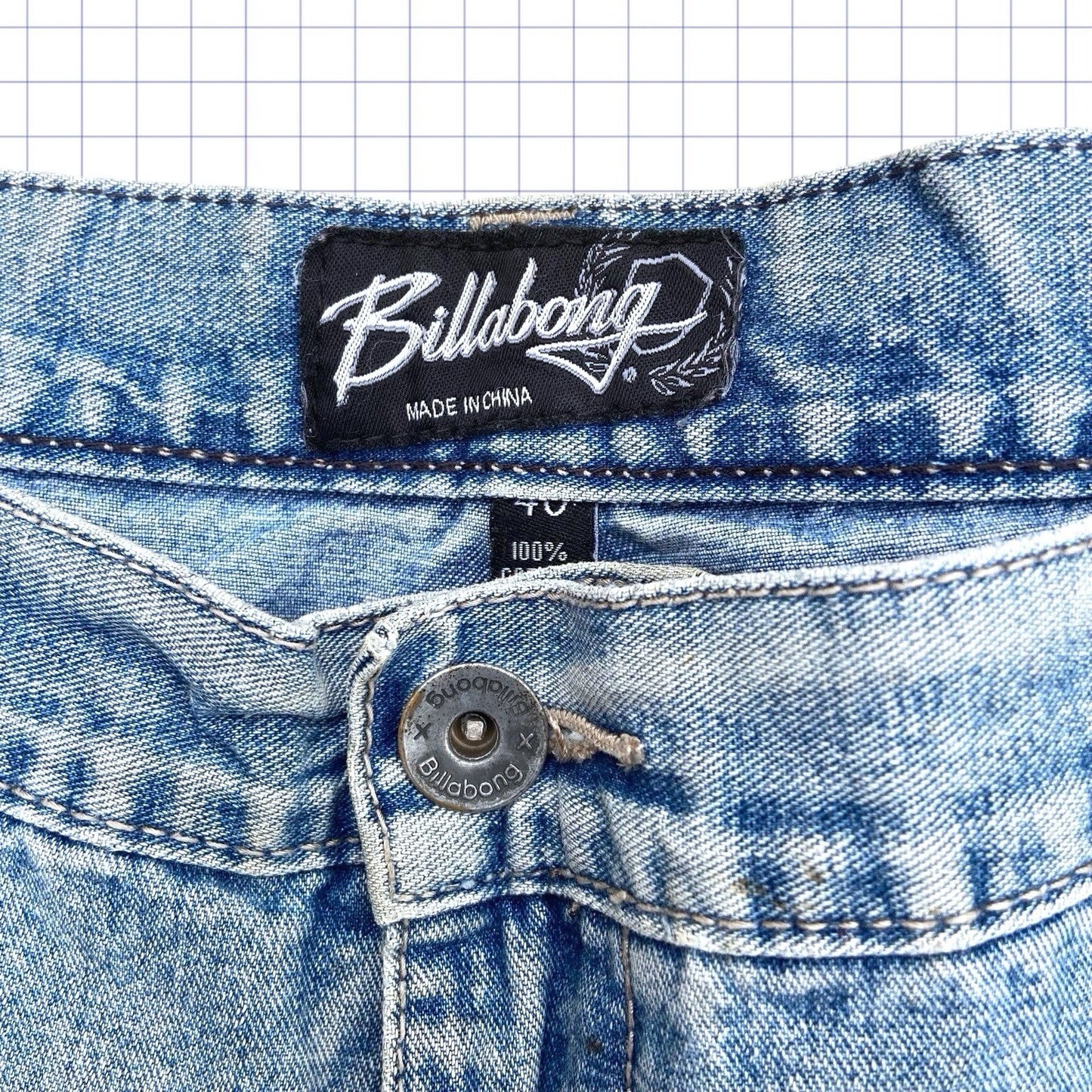 Vintage Billabong Spellout Jorts - 40W
