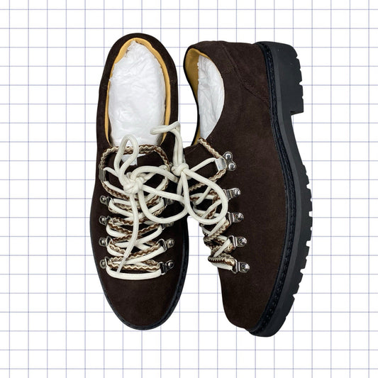 Paper Straight Heritage Derby Brown Suede Shoes - UK 9.5