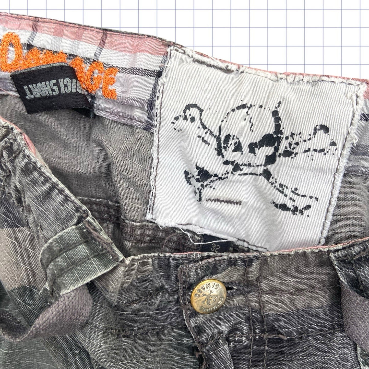 Criminal Damage Camo Jorts - 32W