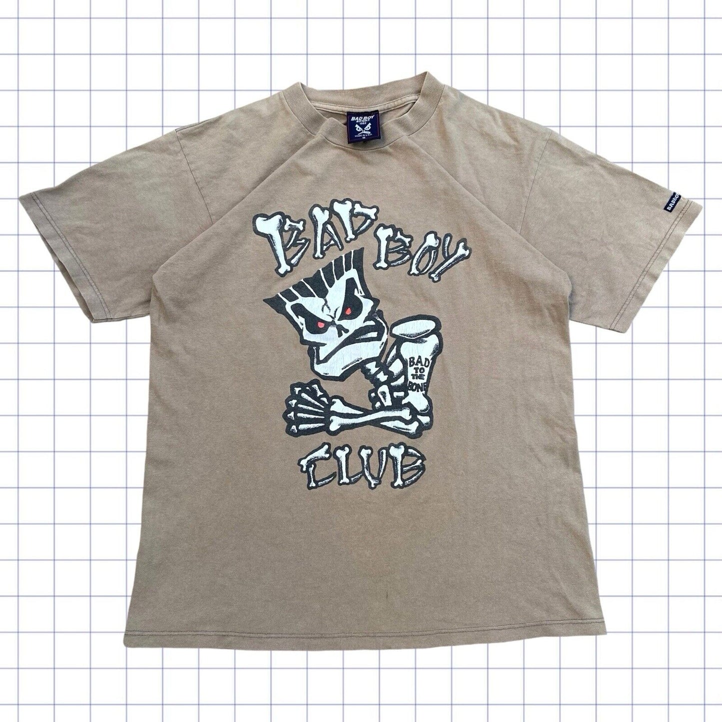 Vintage Bad Boy Jnco Style Skull & Bones Tshirt - M/L