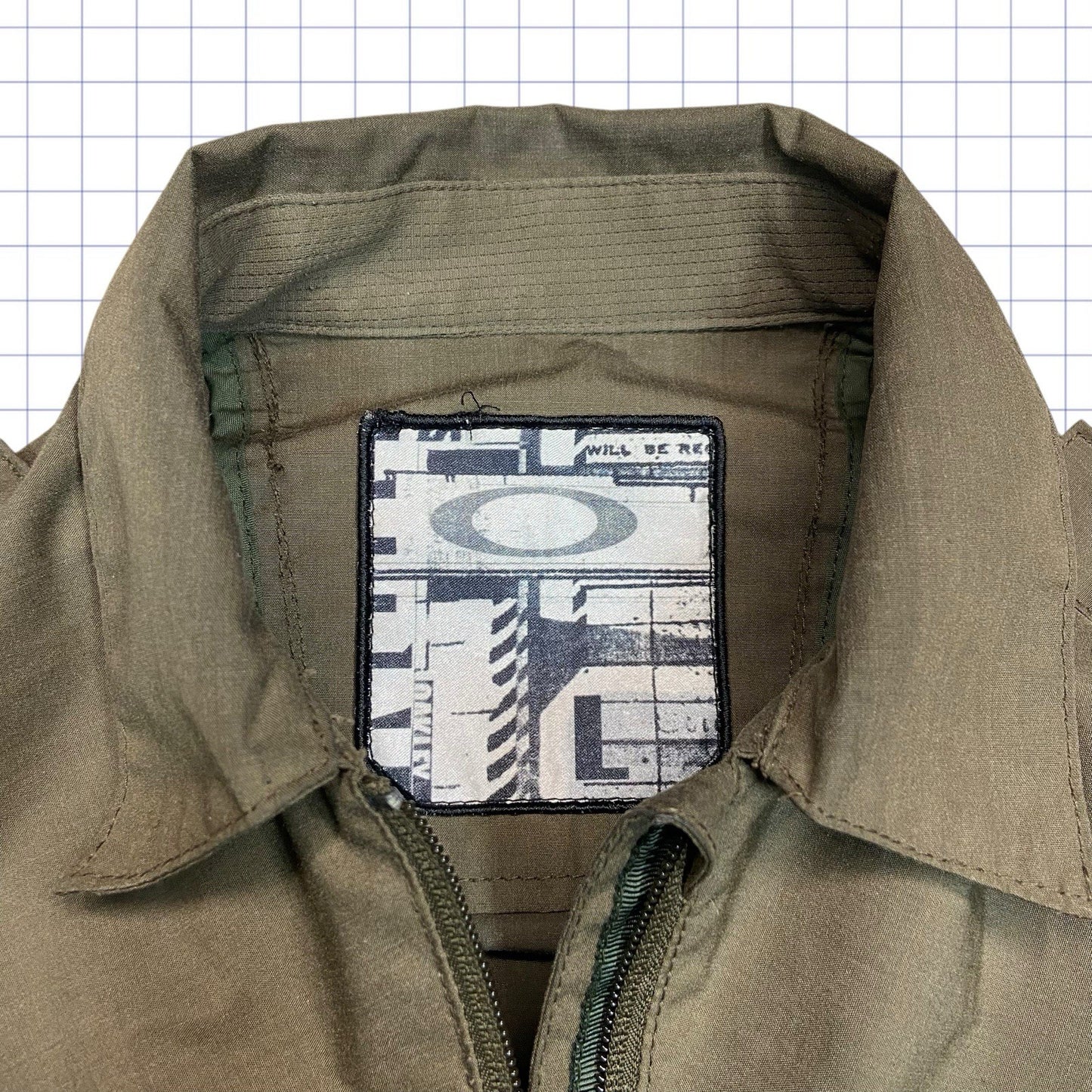 Vintage Oakley Military Double Zip Jacket - M