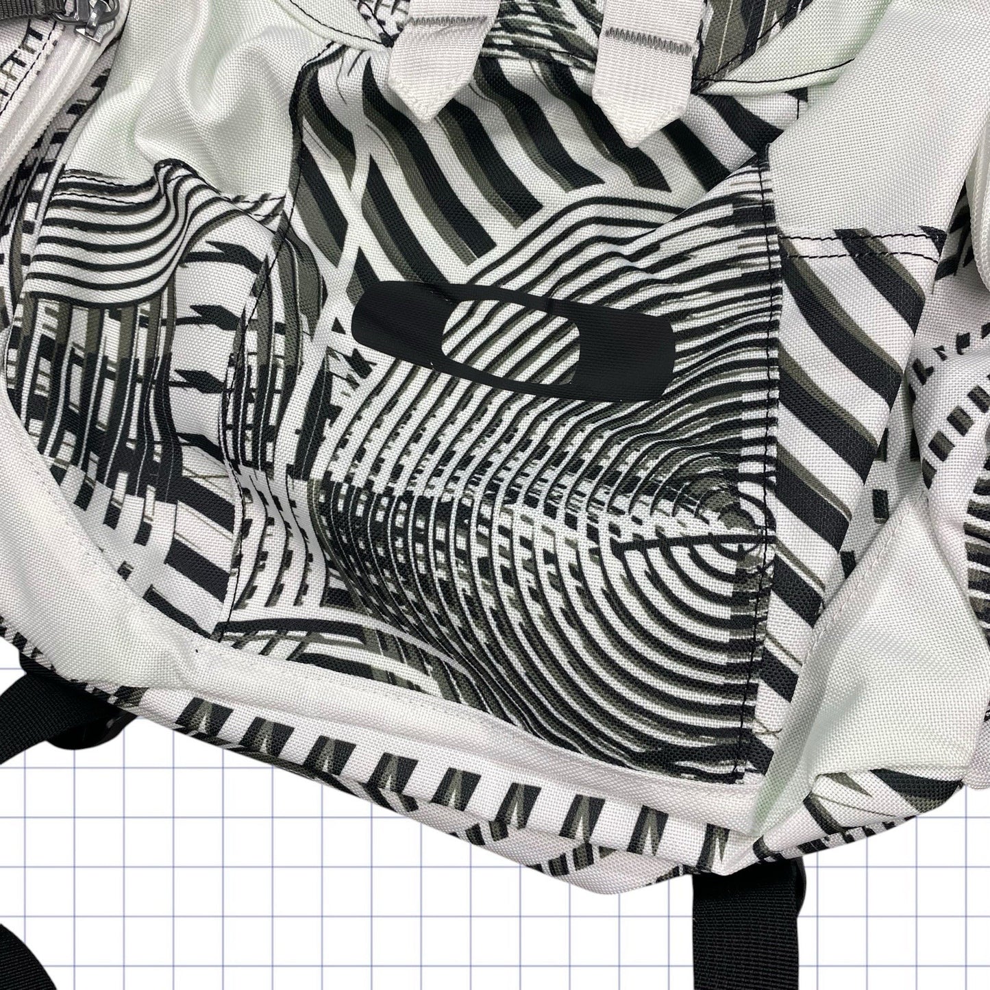 Early 2000s Oakley Gridded Pattern Backpack