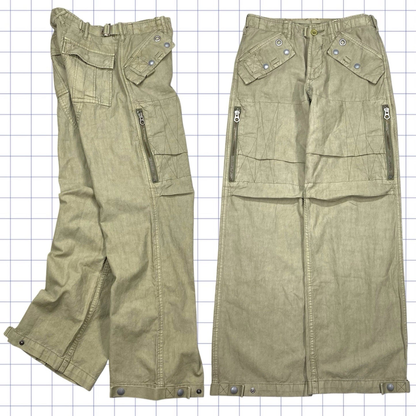 Vintage Polo Ralph Lauren Technical Zip Pockets - 28W