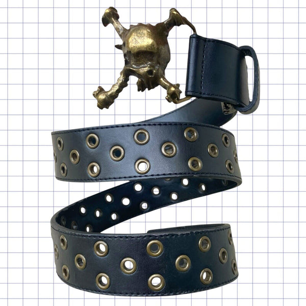 Rare Vintage Y2K Oakley Leather Skull Belt – PattroksPalace