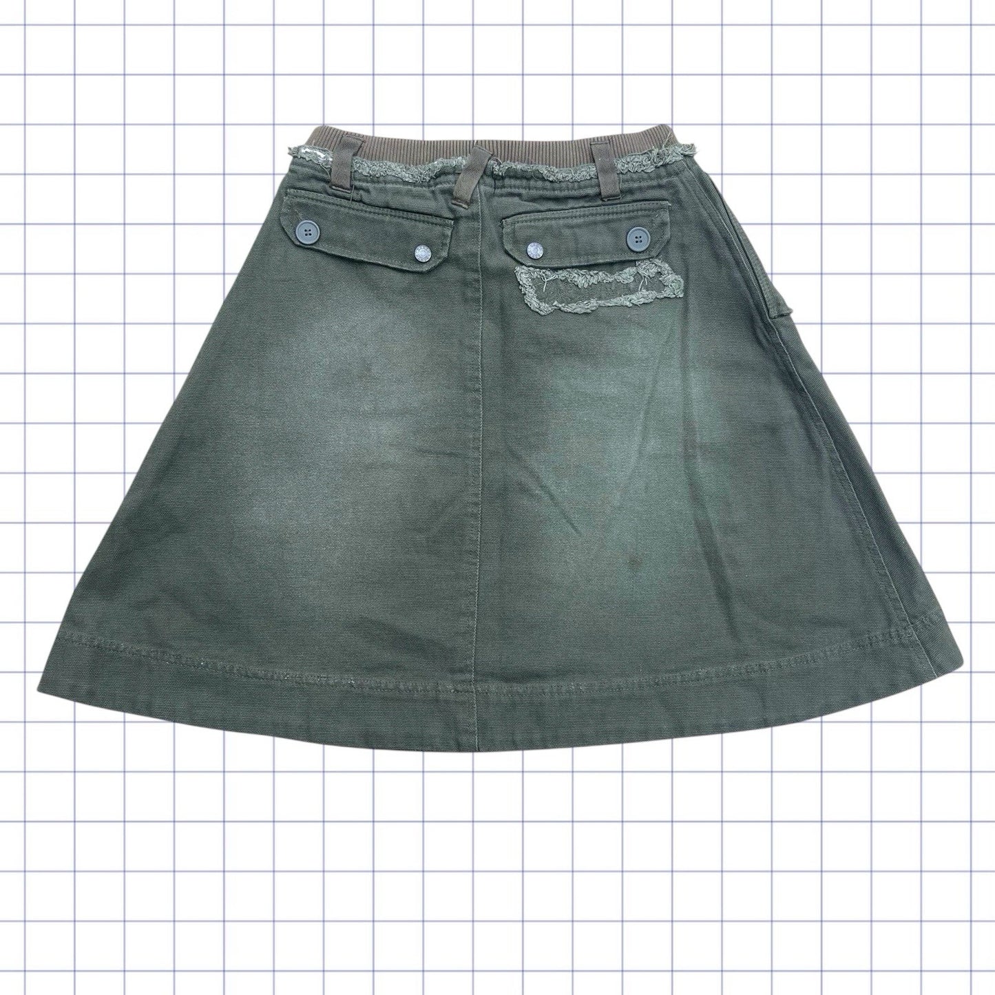 Y2K Style Bench Skirt - S