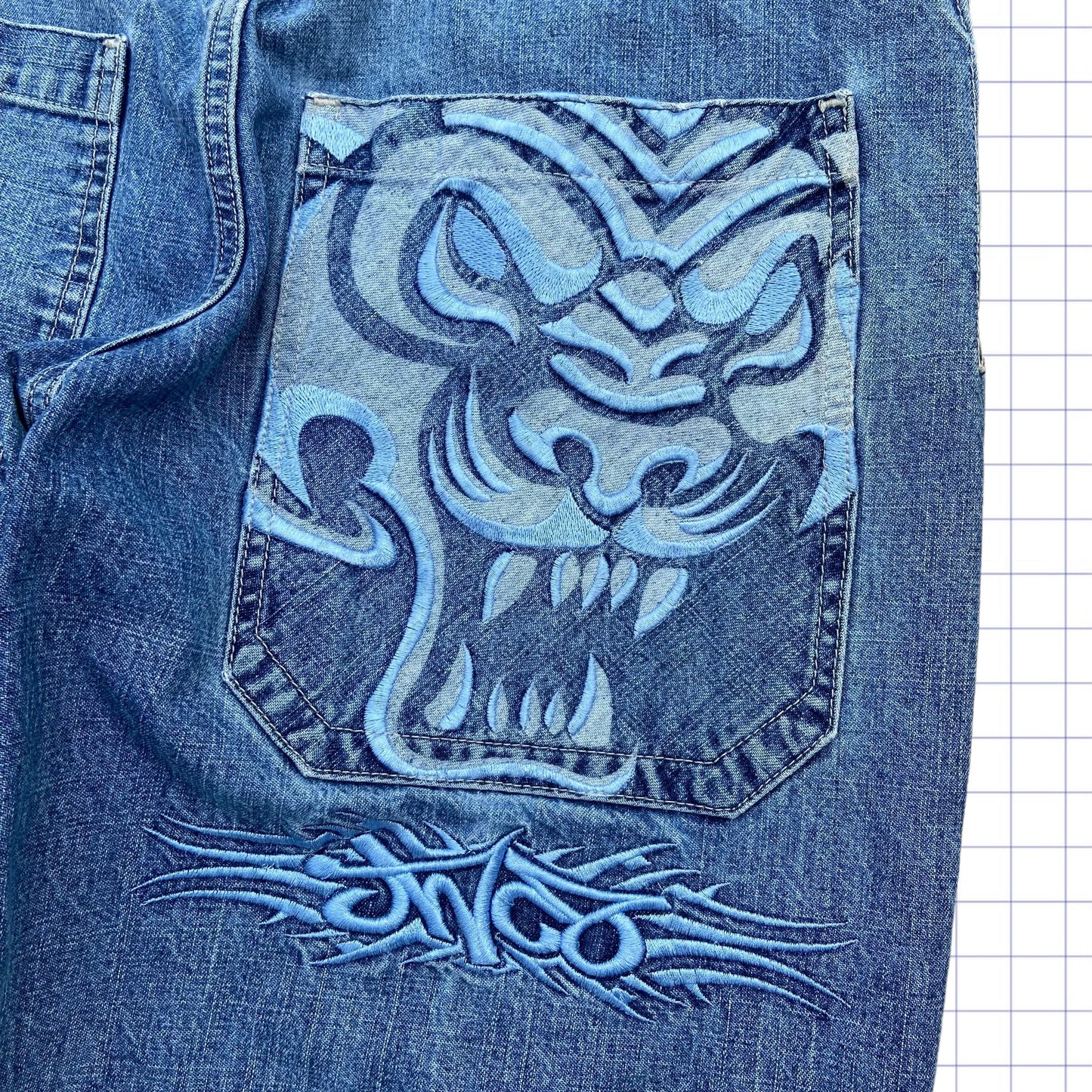 Super Rare Early 2000s Jnco Jeans tribal Tiger Jeans