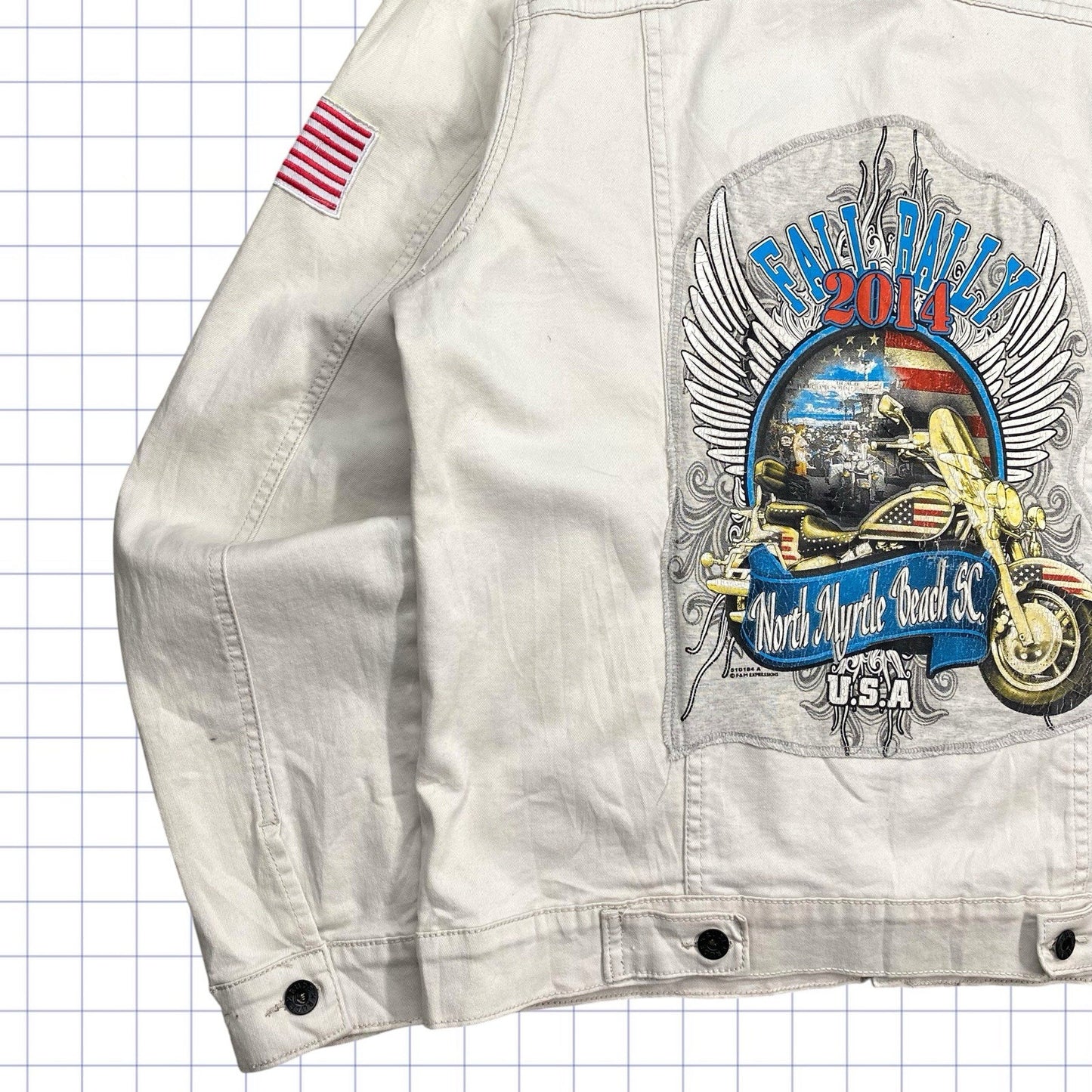 Vintage Rude Motorcycle Jacket - L
