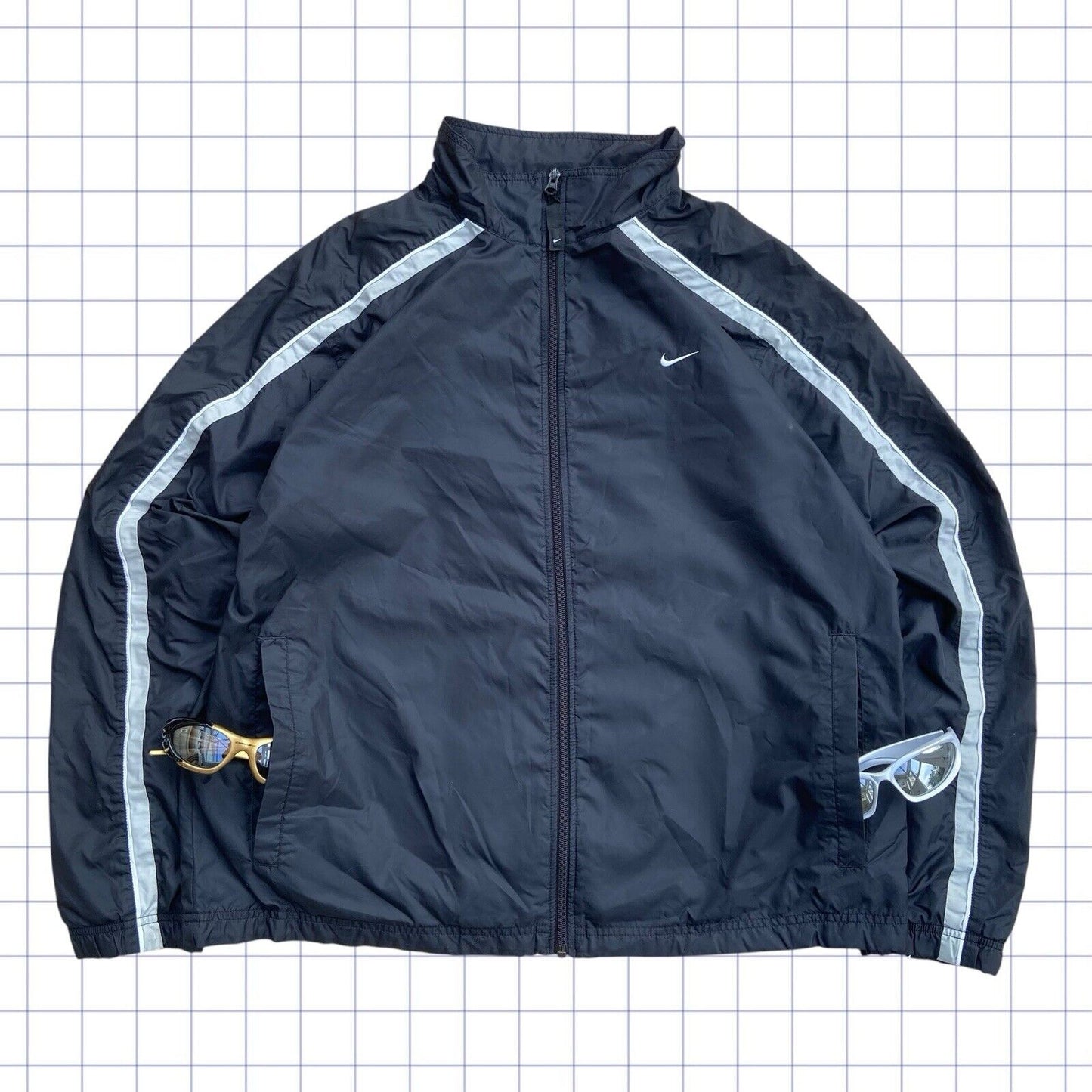 Early 2000’s Nike Stripe Track Top - M/L
