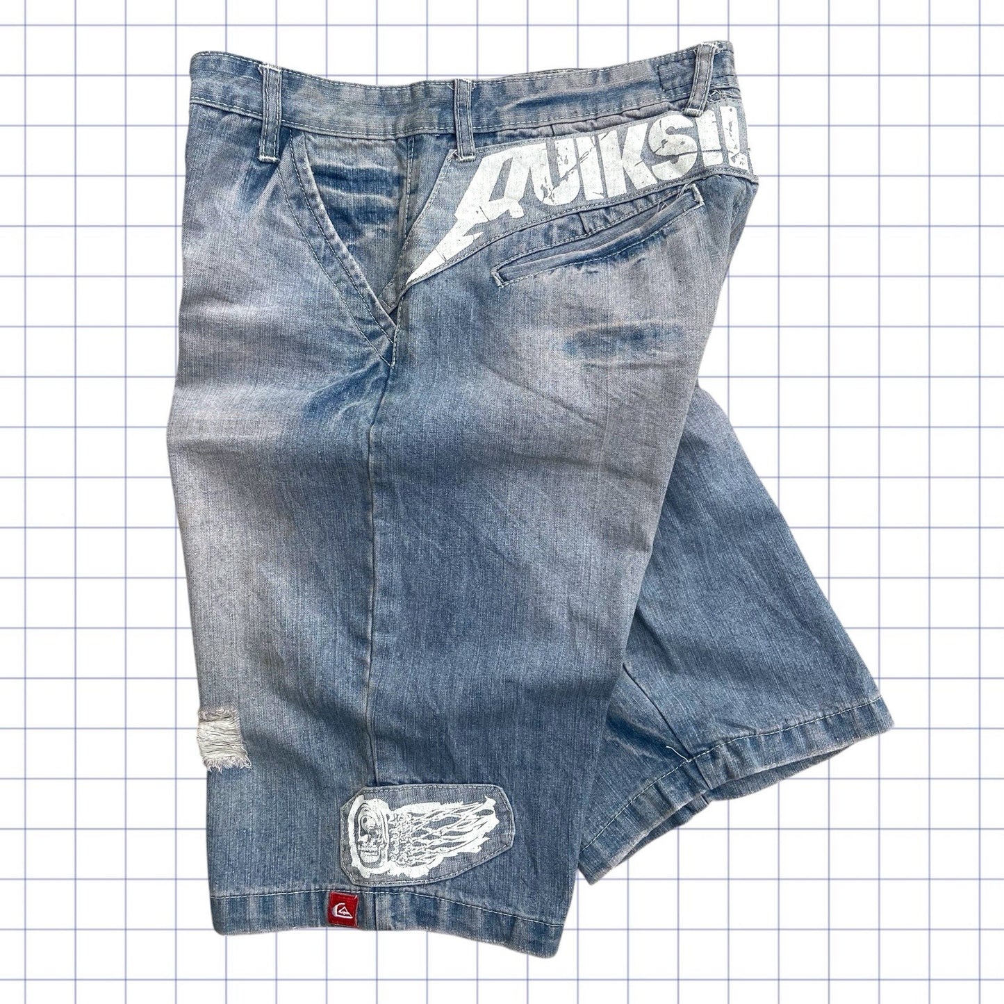 Vintage Quiksilver Spellout Jorts - 32W
