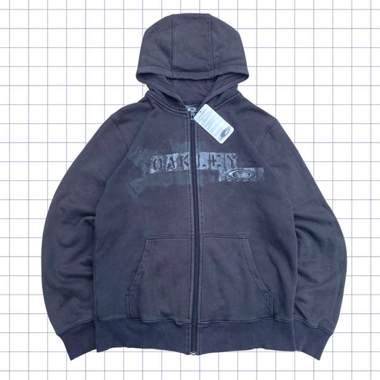 Deadstock Early 2000s Oakley Spellout Hoodie - S