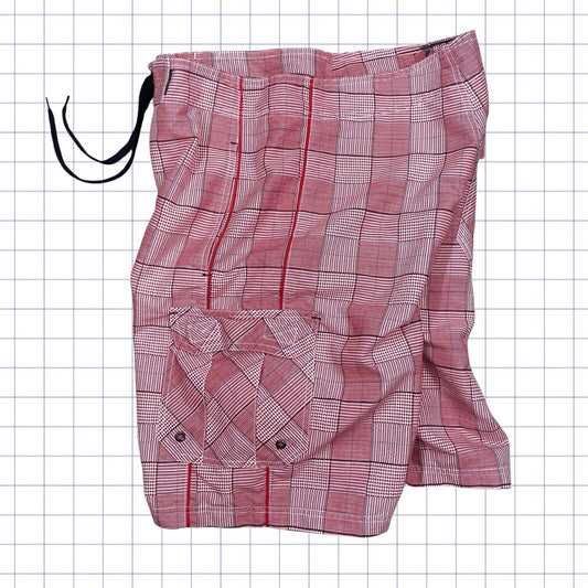 Quicksilver Style Gridded Board Shorts - 35W