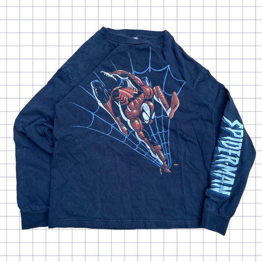 Vintage Mad Engine Spiderman  2002 Long Sleeve - S/M