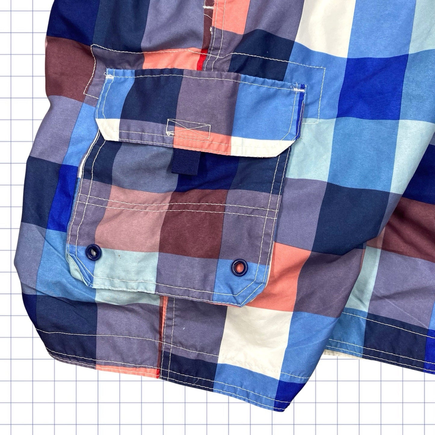 Quiksilver Style Checkered Board Shorts - 35W