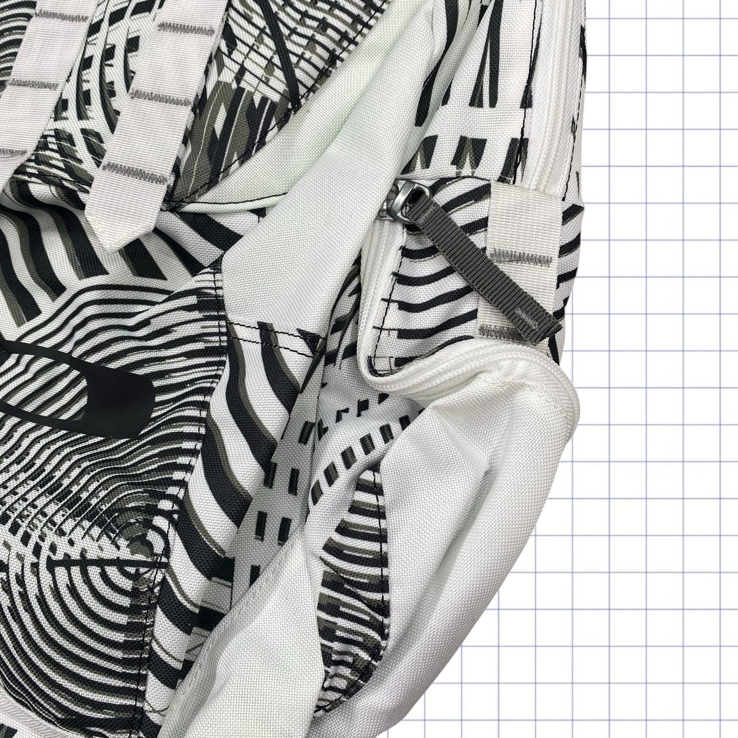 Early 2000s Oakley Gridded Pattern Backpack