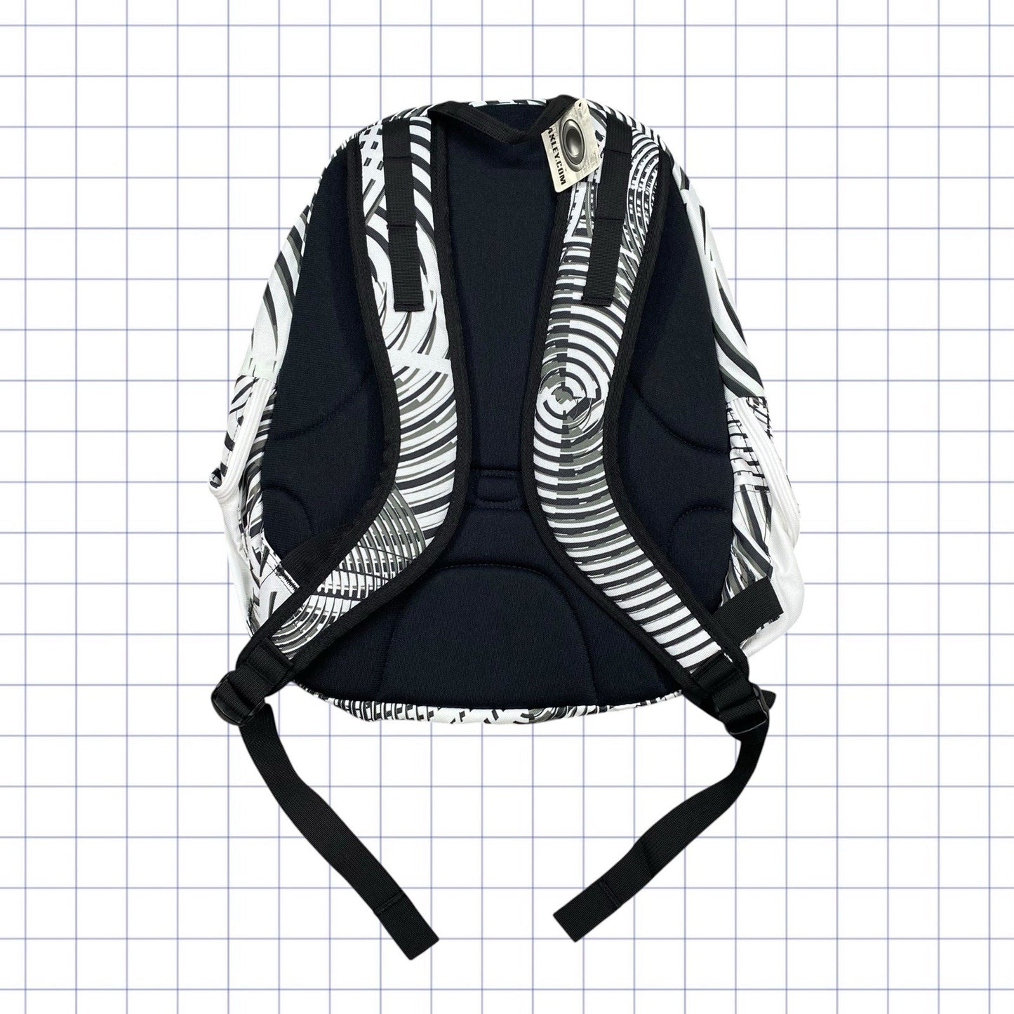 Early 2000s Oakley Gridded Pattern Backpack