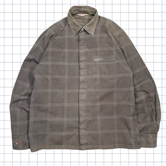 Vintage Quiksilver Checkered Long Sleeve Shirt  - S