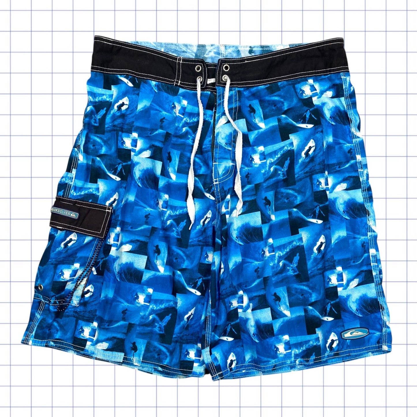 Y2K Quiksilver Patterned Shorts - 32W