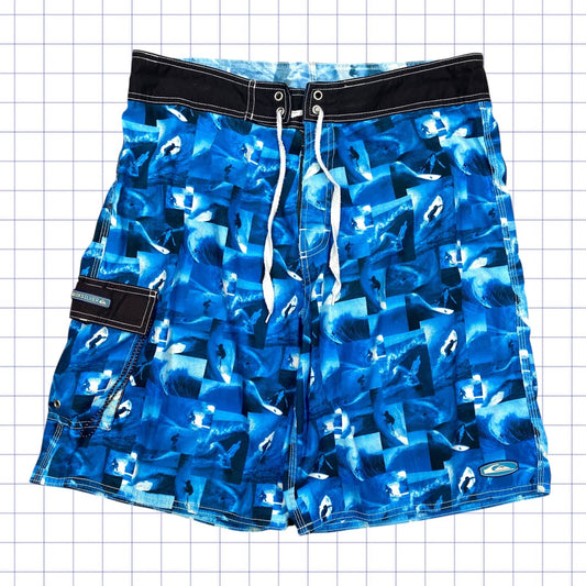 Y2K Quiksilver Patterned Shorts - 32W