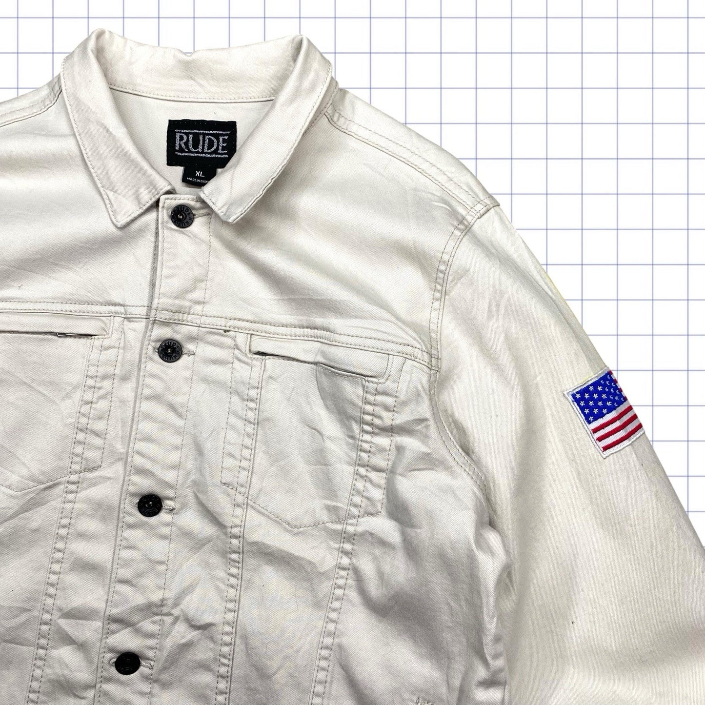 Vintage Rude Motorcycle Jacket - L