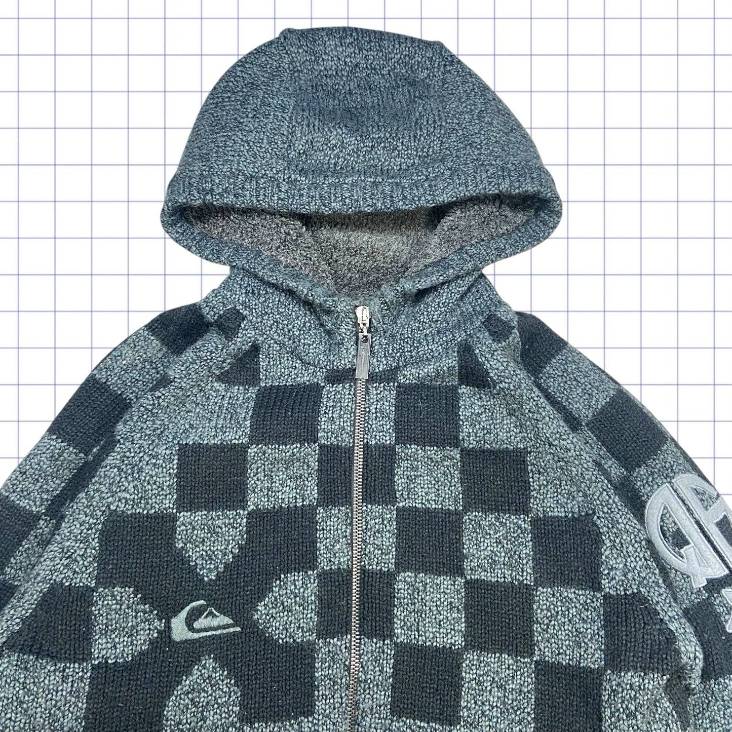 Moletom com zíper Quiksilver Heavy Weight dos anos 2000 - Tamanho M