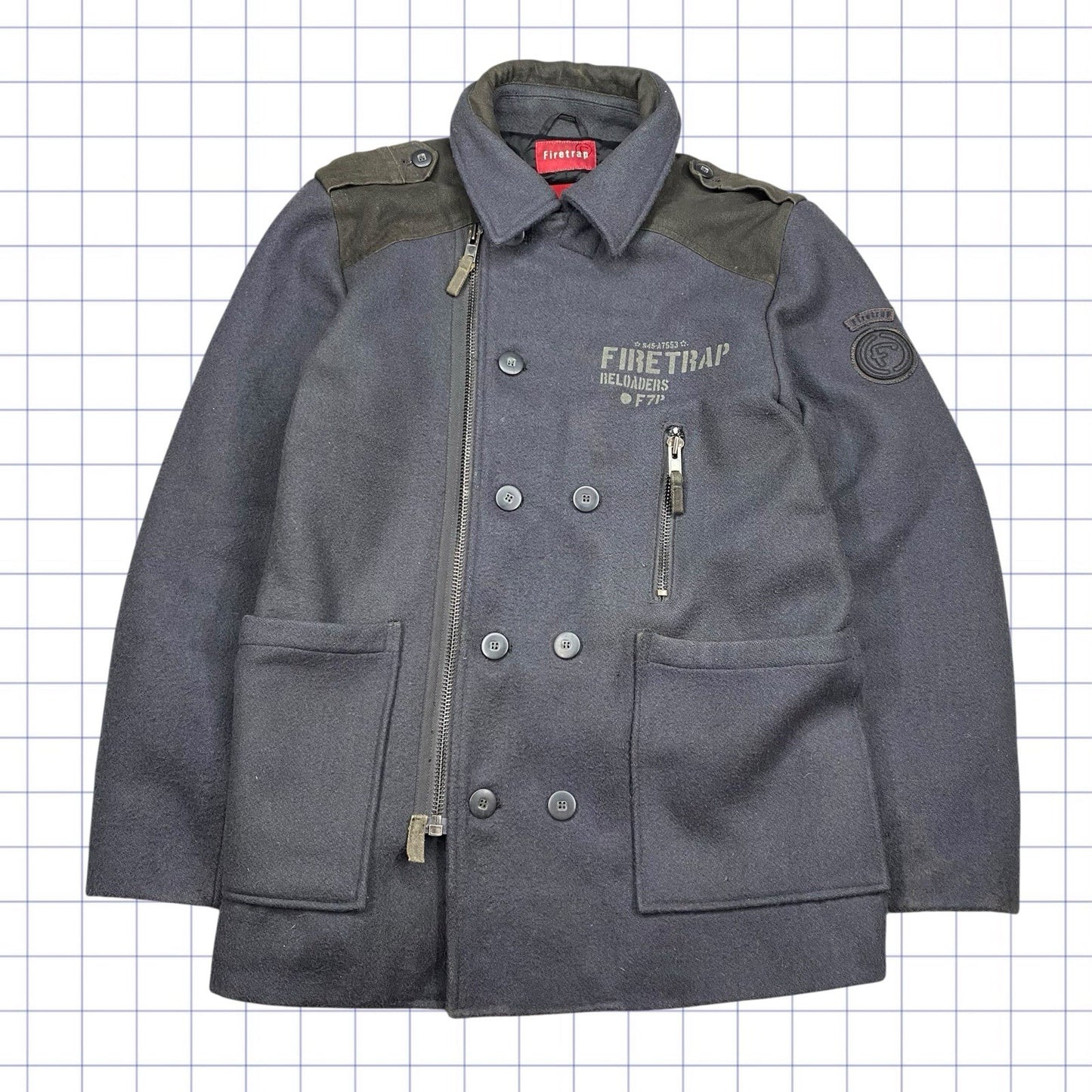 ヴィンテージ ファイアトラップ ダブルボタンアップジャケット - L