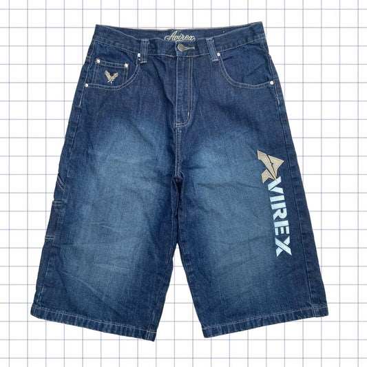 Vintage Avirex Spellout Jorts - 32W