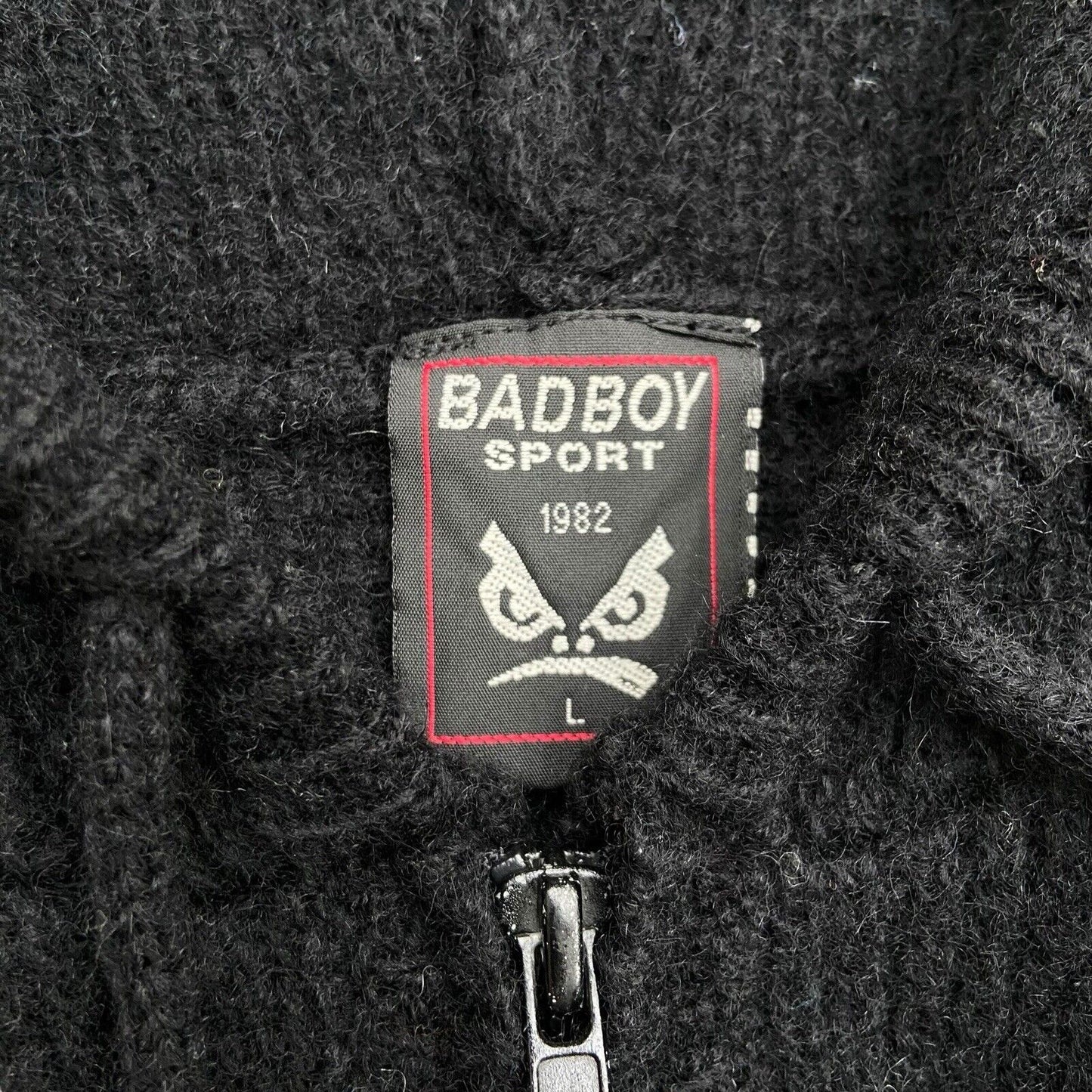 Vintage Bad Boy Knitted Zip Up - M/L