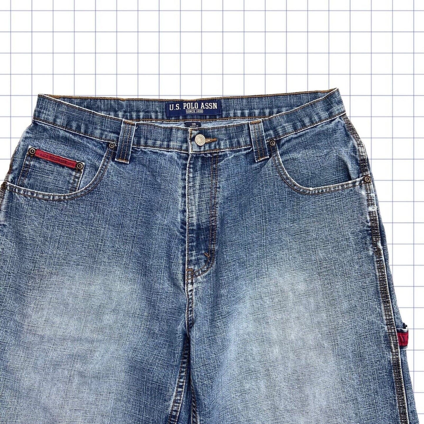 Vintage US Polo Assn Jorts - 34W