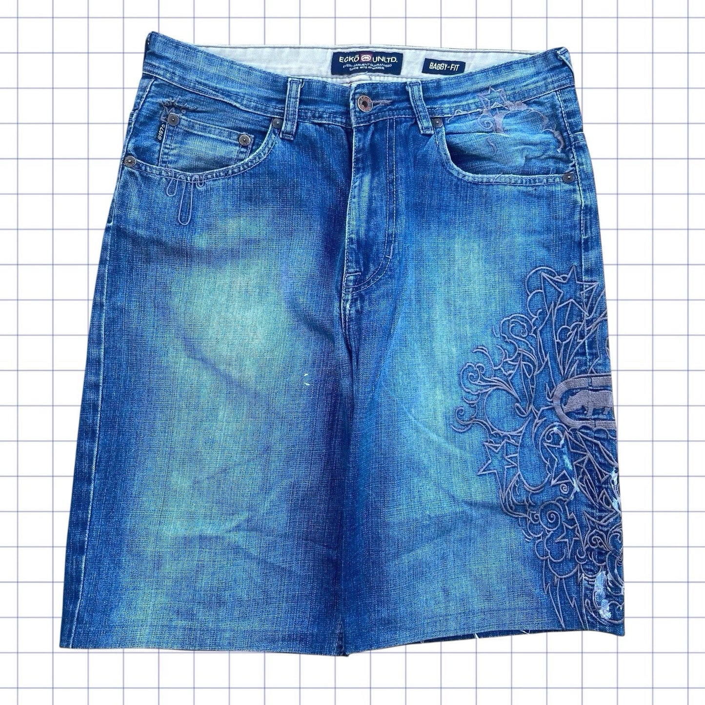 Vintage Ecko Unltd Embroidered Jorts - 33W