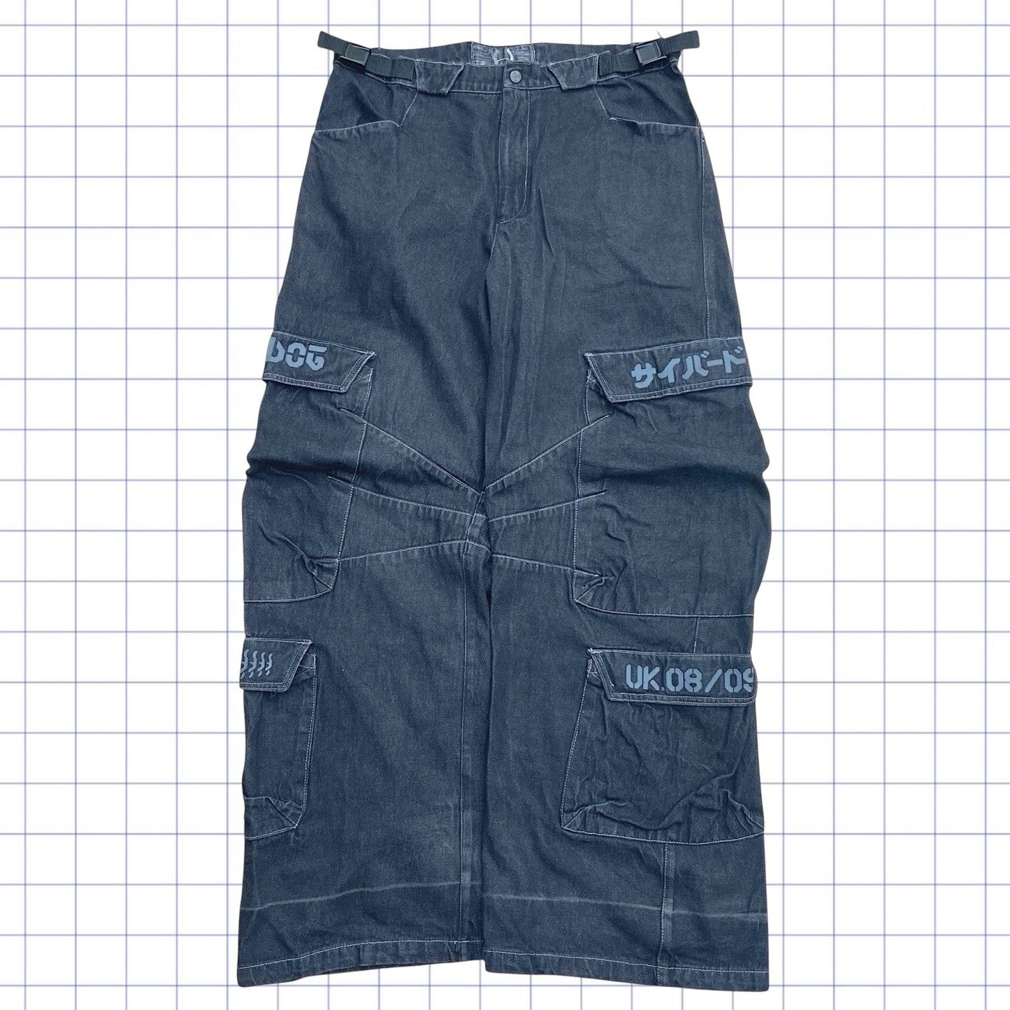 Jeans Cargo Cyberdog dos anos 90 - 34W