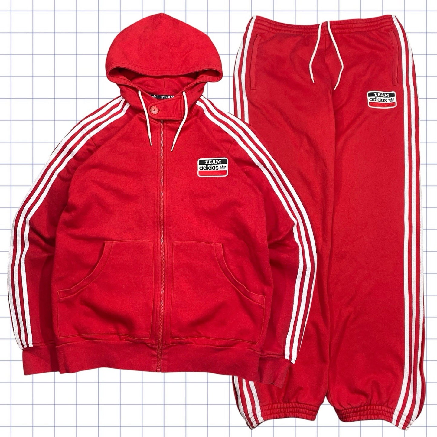 Team Adidas Tracksuit Hoodie & Joggers - L