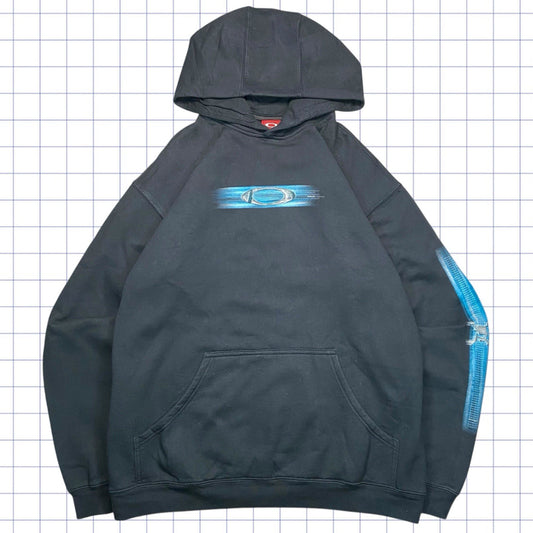 Vintage Oakley Software Skull Hoodie - L