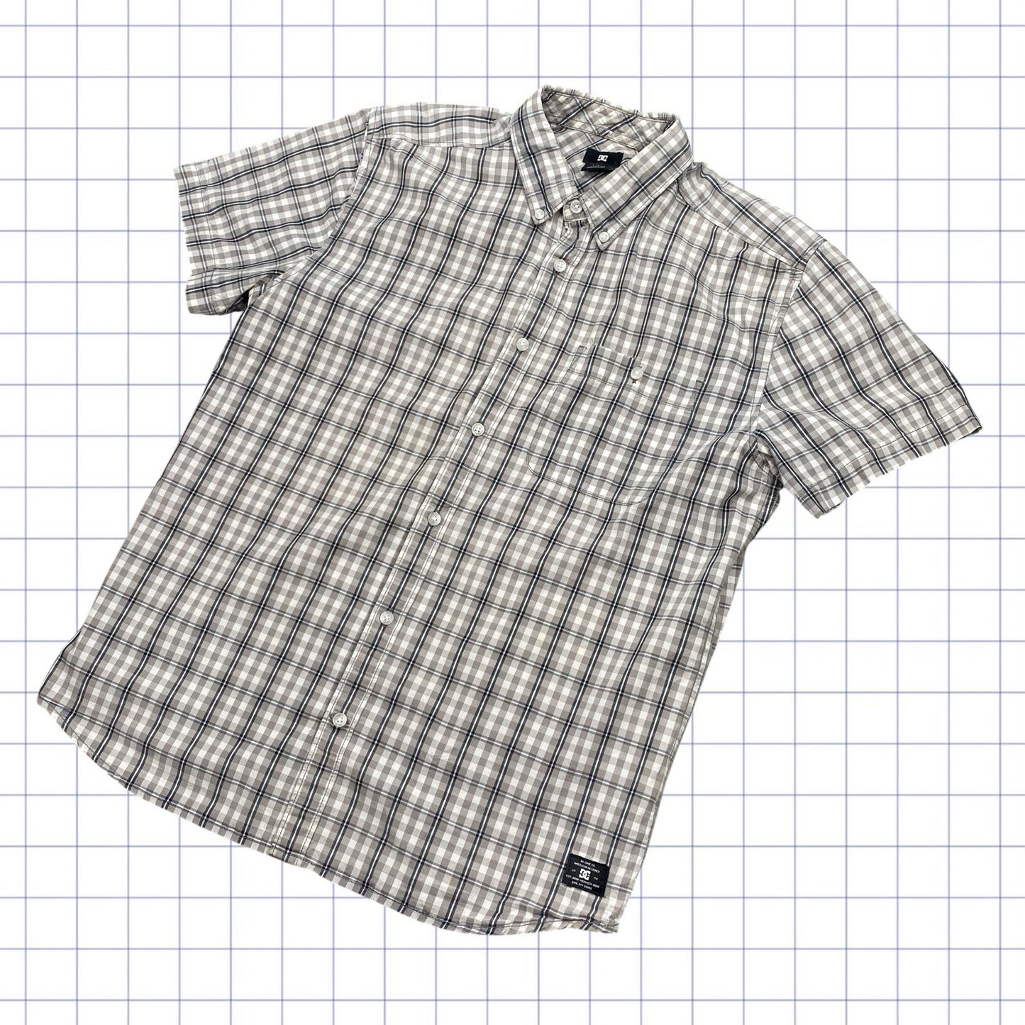 Y2K DC Checkered Tshirt  - S/M