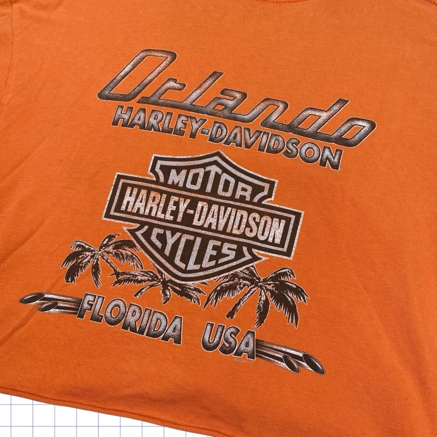 Vintage Harley Davidson Cropped Top - S