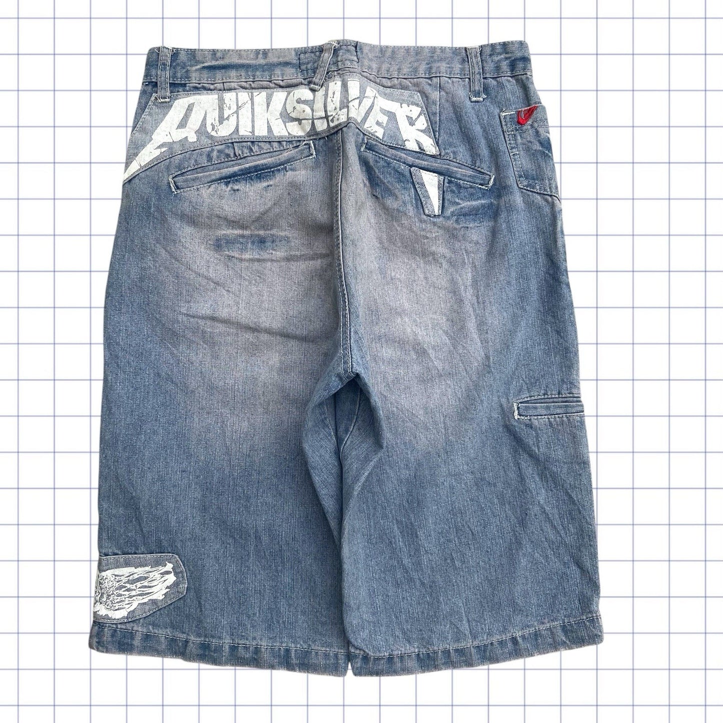 Vintage Quiksilver Spellout Jorts - 32W