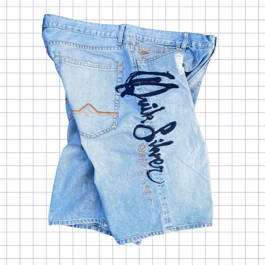 Vintage Quiksilver Big Spellout Jorts - 36W