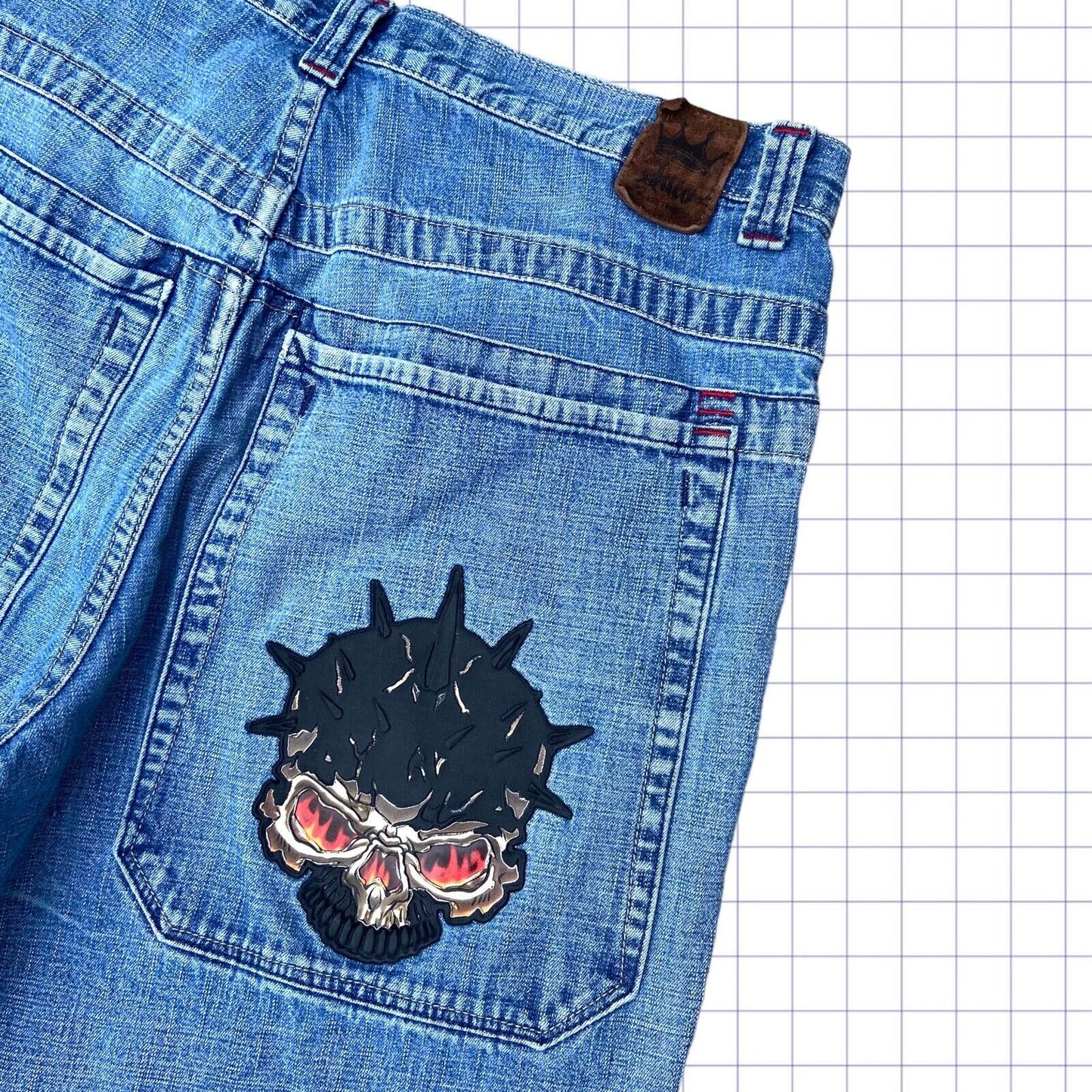 Vintage Jnco Skull Jorts - 35W