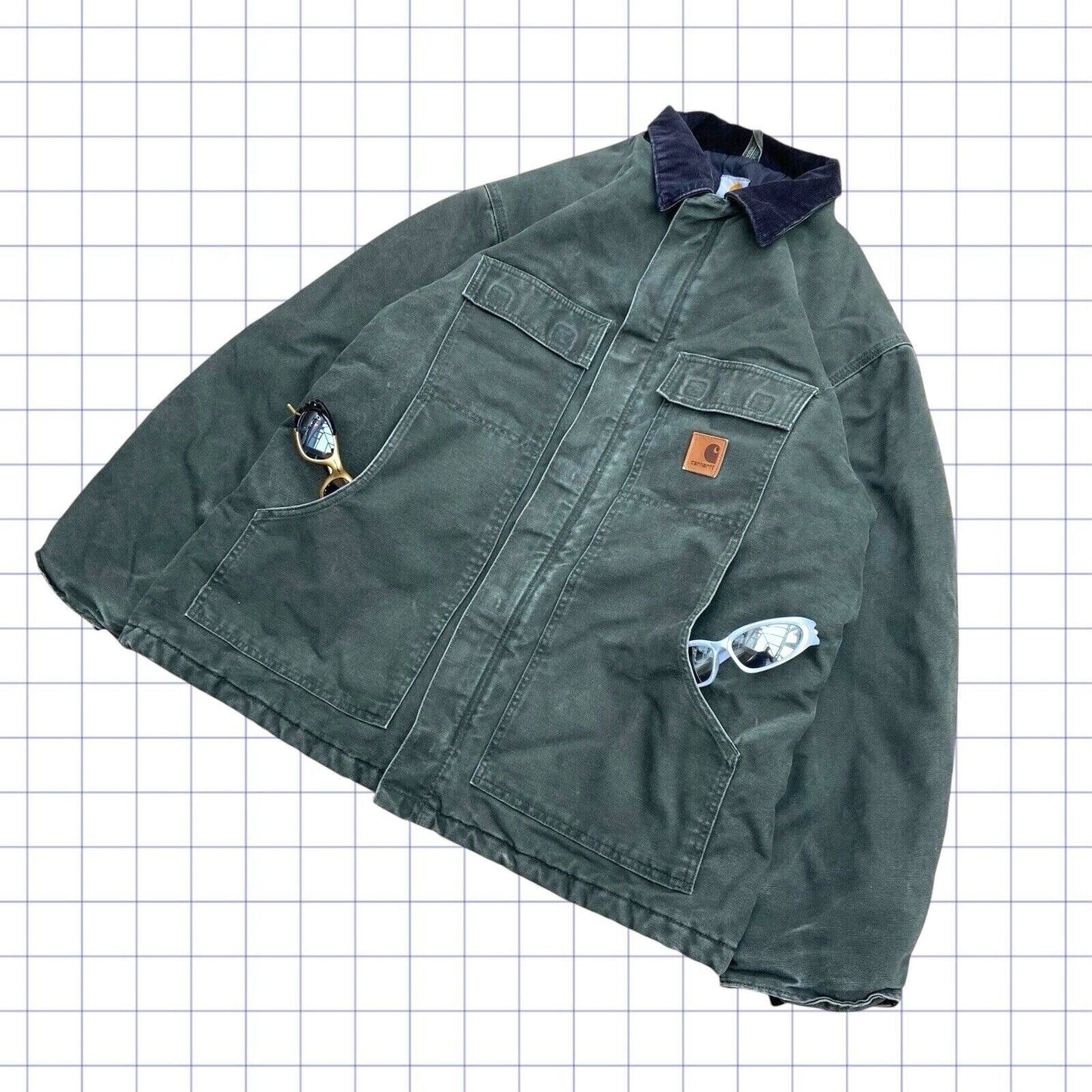 Vintage Carhartt Artic Duck Padded Detroit Jacket - XL