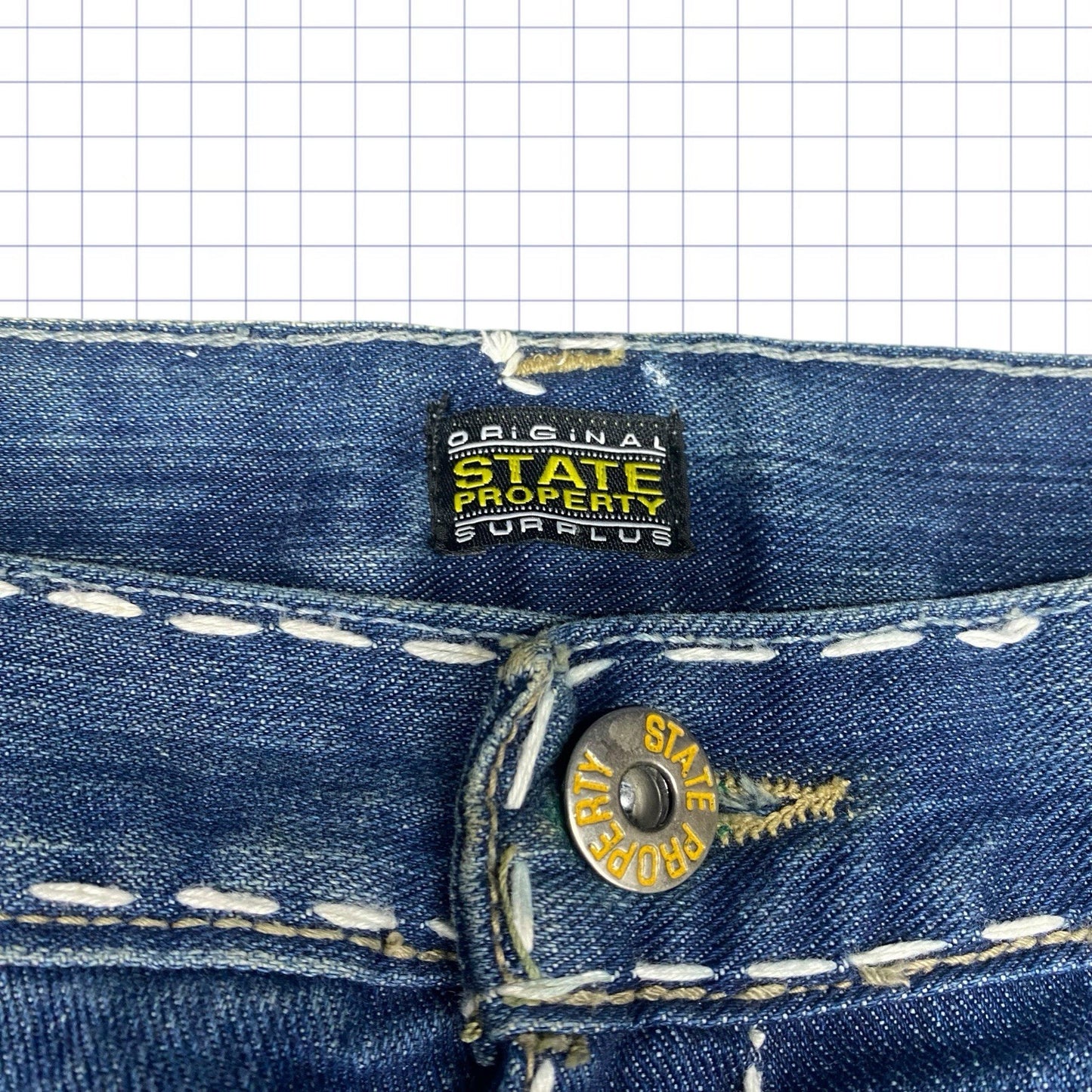 Y2K Studded Jeans - XL