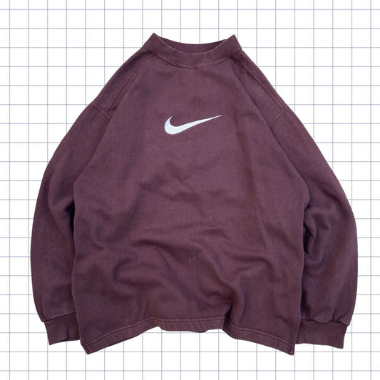 Vintage Nike 90s Centre Swoosh Jumper - S/M