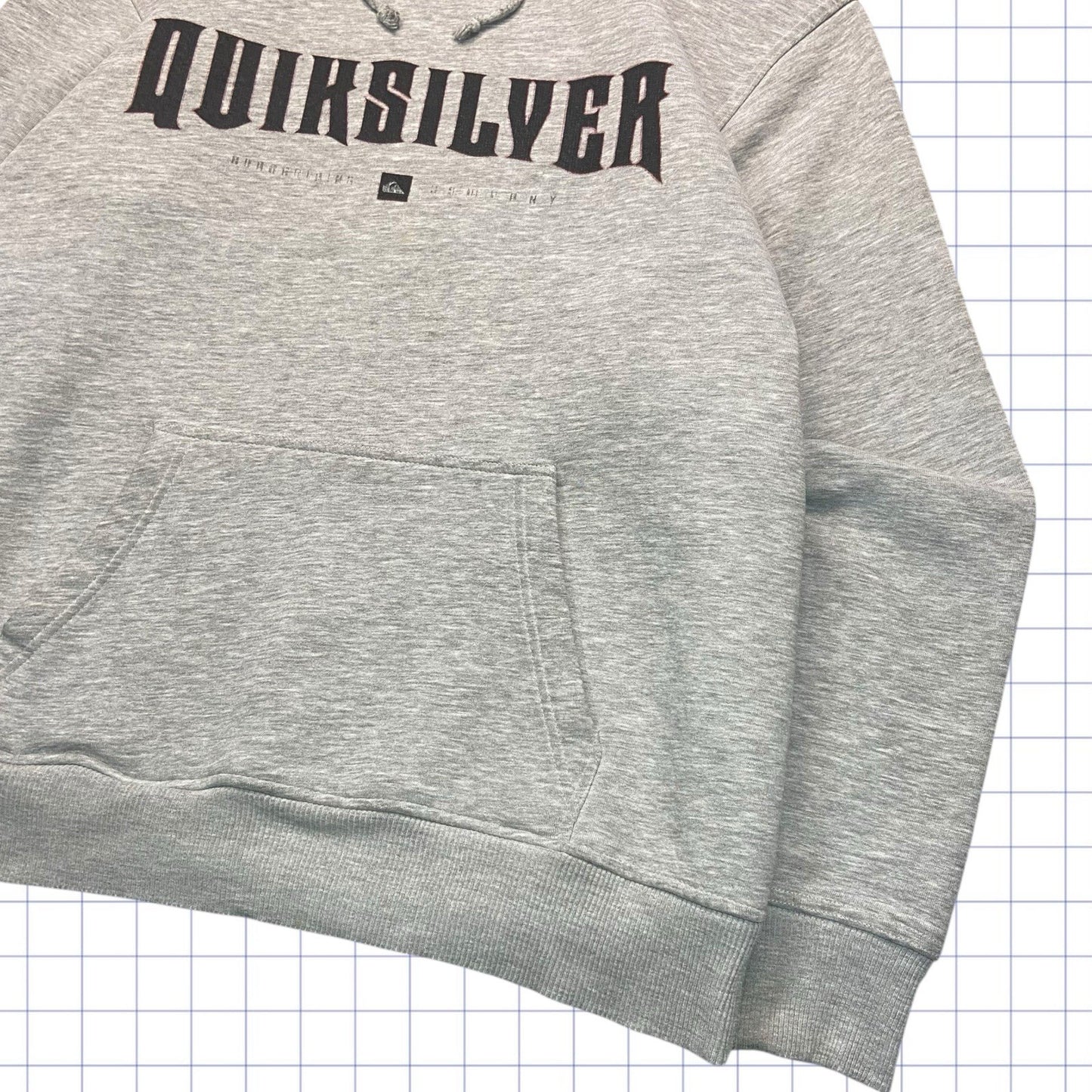 Vintage Quiksilver Spellout Hoodie - L/XL