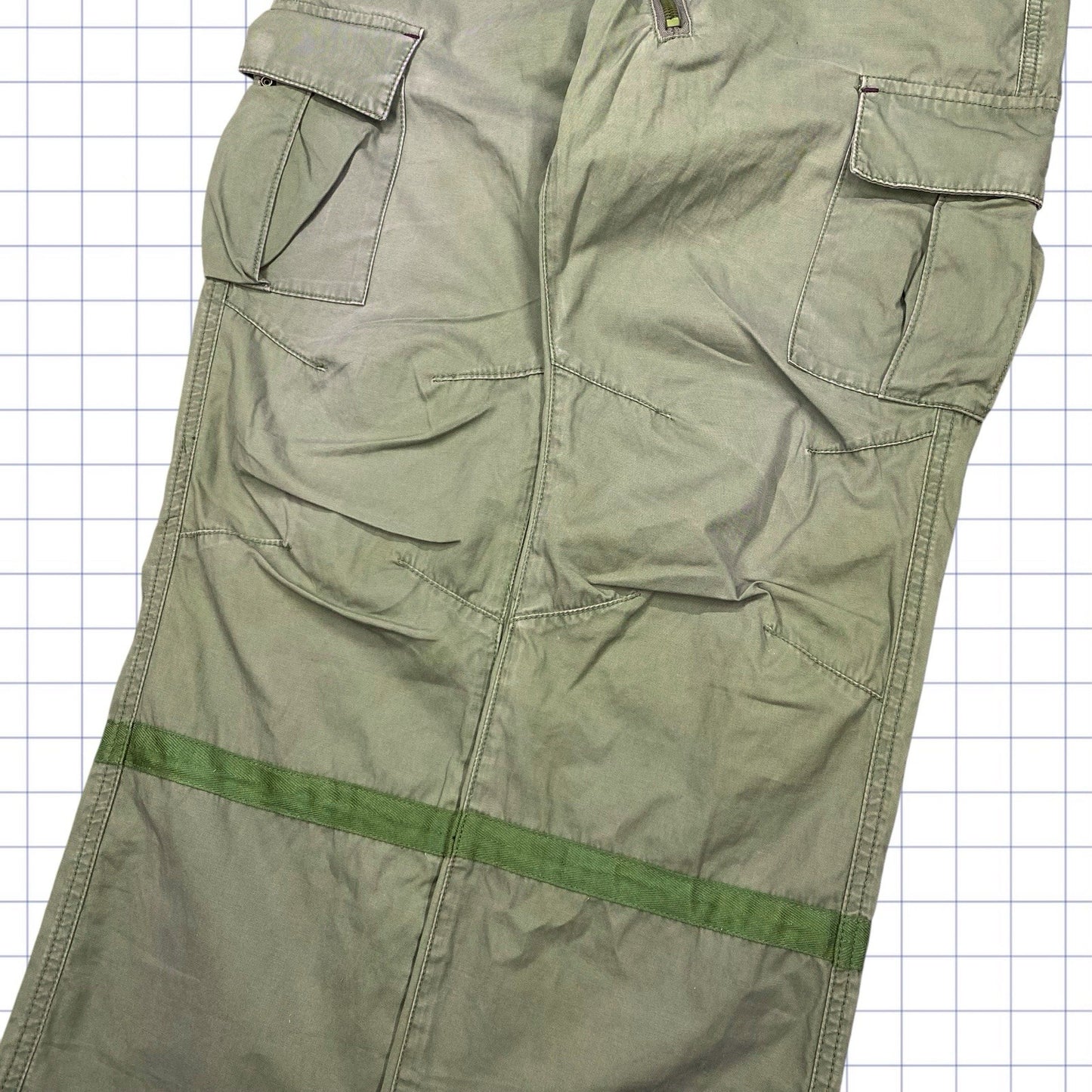 Vintage Asymmetrical Military Trousers - 32W