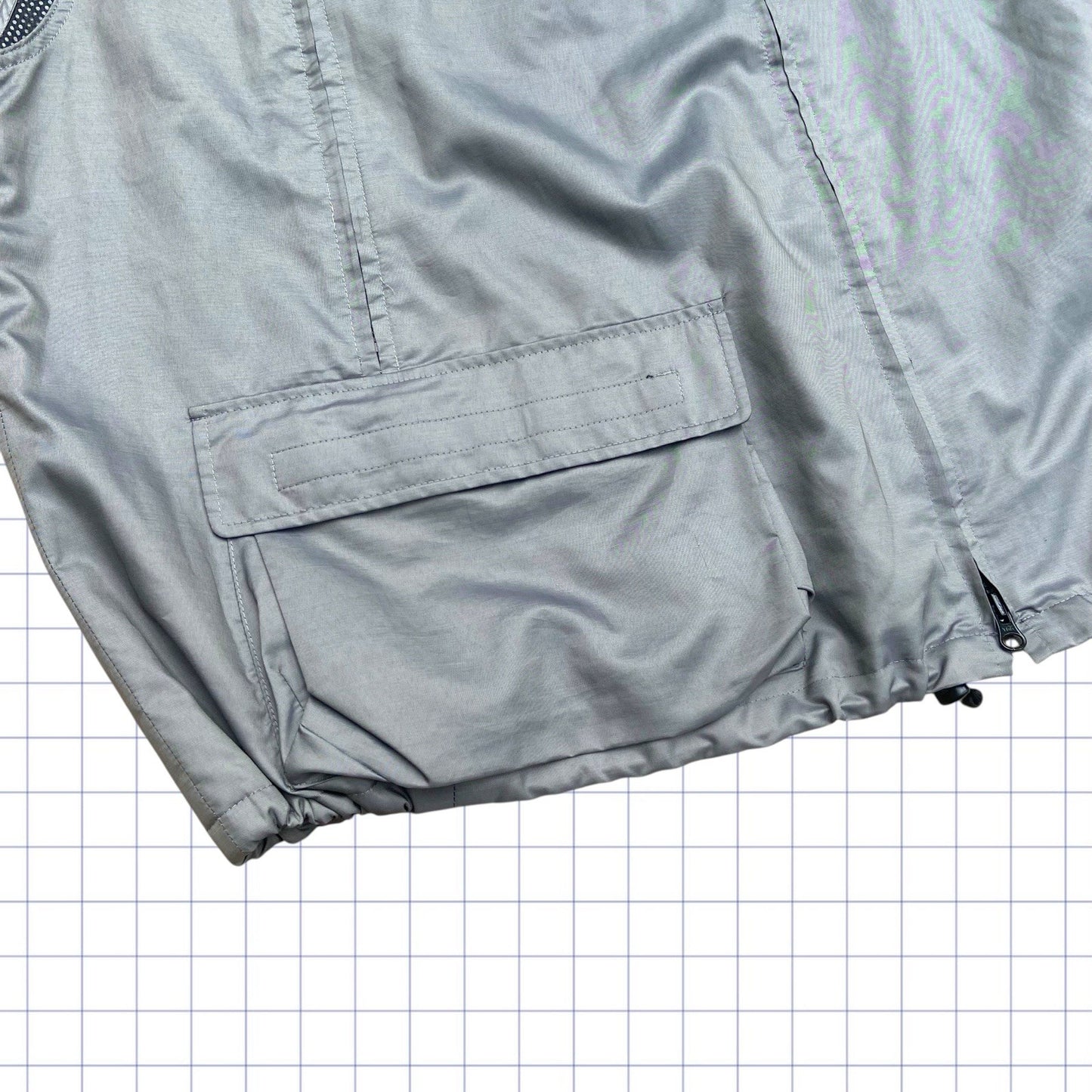 Vintage Nike Style Technical Dual Zip Up Gilet - S