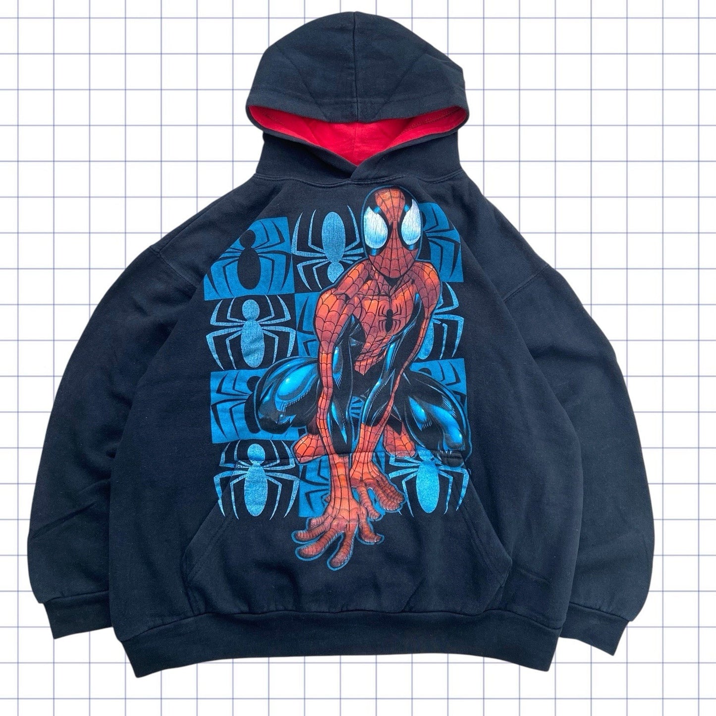 Vintage Marvel Mad Engine Spiderman Hoodie - XS