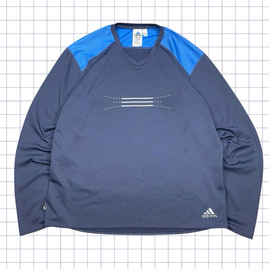 Vintage Adidas Sports Long Sleeve Shirt - M