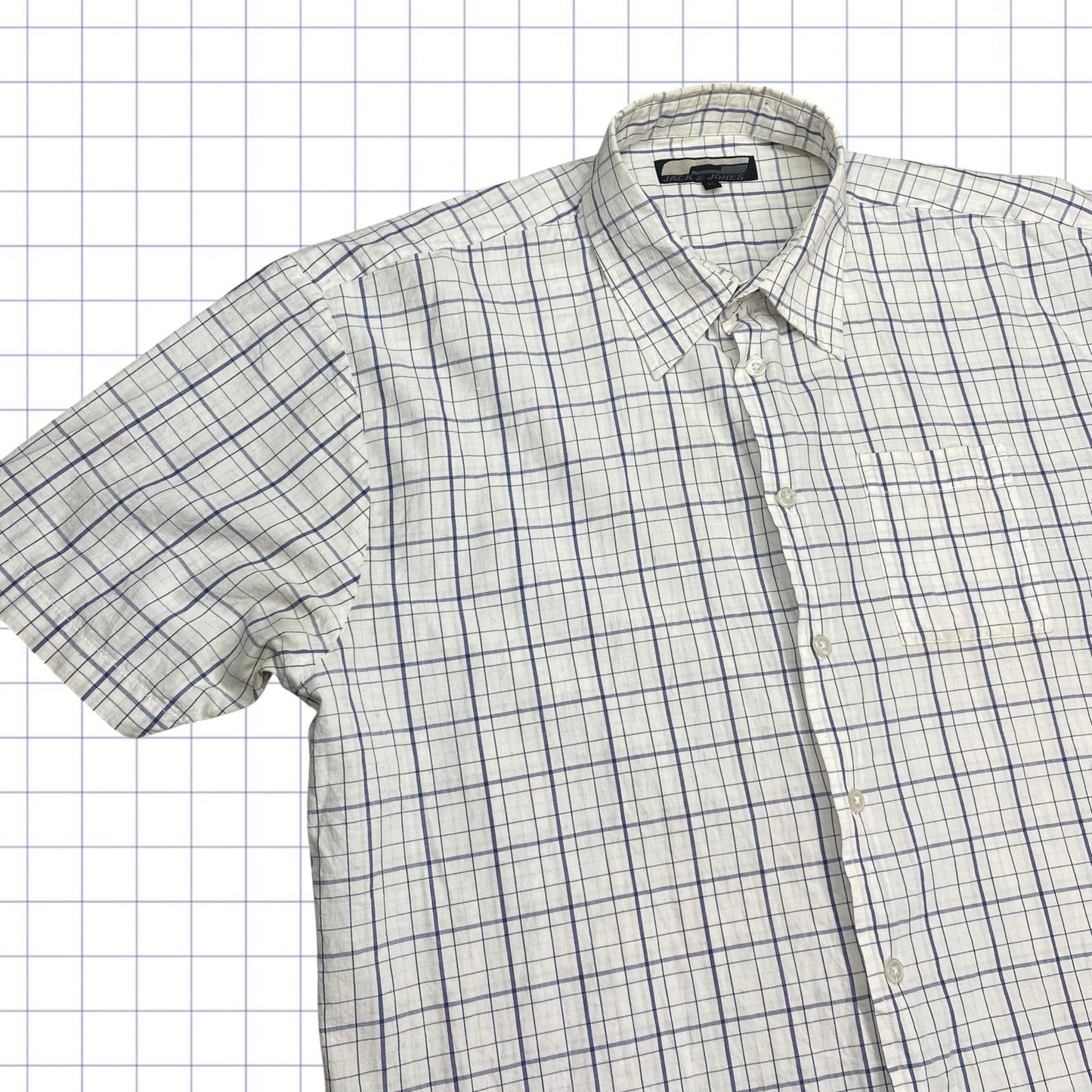 Vintage Jack & Jones Checkered Tshirt - L/XL